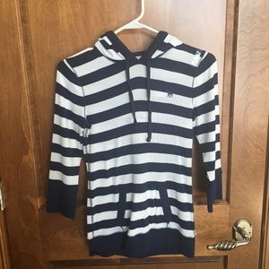 Abercrombie & Fitch Striped Hooded Shirt